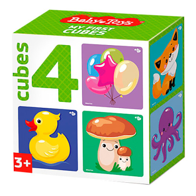 Кубики Микс 4 штуки Baby Toys Десятое королевство 03544 1